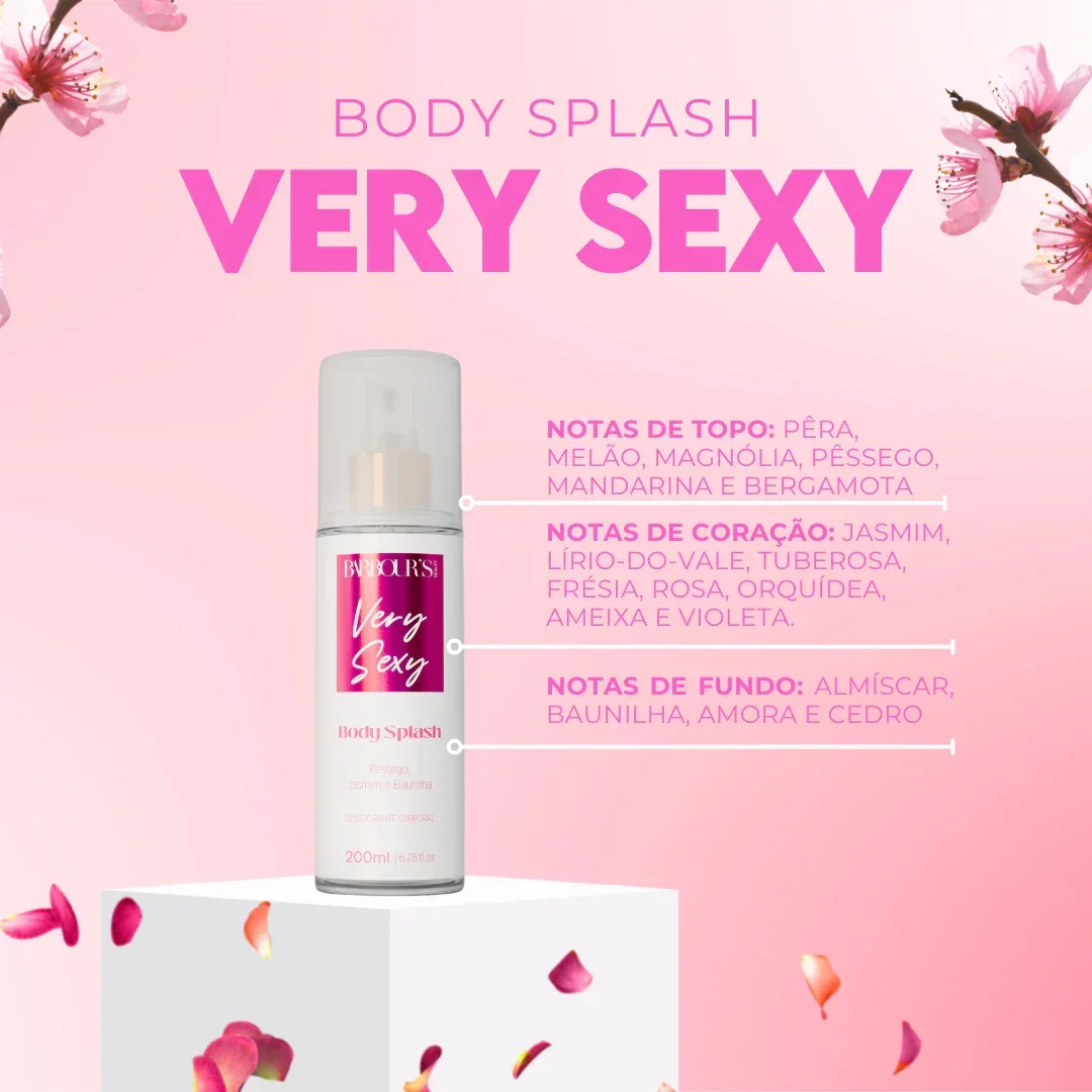 Kit 8 Body Splash Desodorante Colônia 200ml - Celestial Glow, Roses, Alter Ego, Living Grace, Affair, Flowers, My Sweet - Image 6